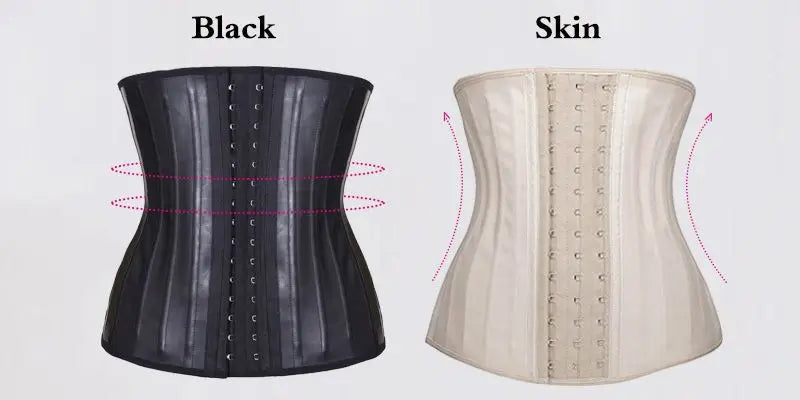 Corset Waist Latex Waist Trainer Corset Belly Slim Belt Body Shaper Modeling Strap 25 Steel Boned Waist Cincher Colombianas