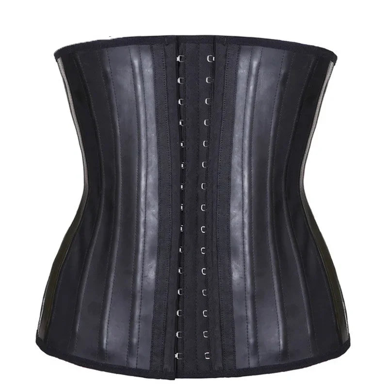 Corset Waist Latex Waist Trainer Corset Belly Slim Belt Body Shaper Modeling Strap 25 Steel Boned Waist Cincher Colombianas