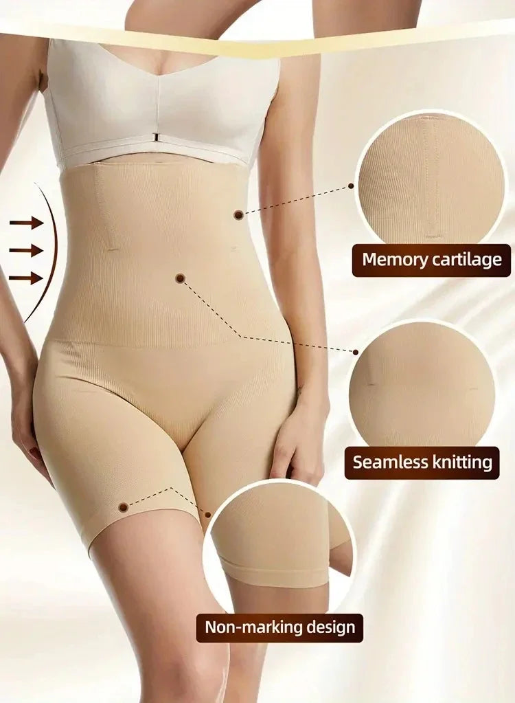New High Waist Shaping Control Panties Boyshort Tummy Control Butt Lifting Slim Shorts Women's Underwear Shapewear Body Shaper