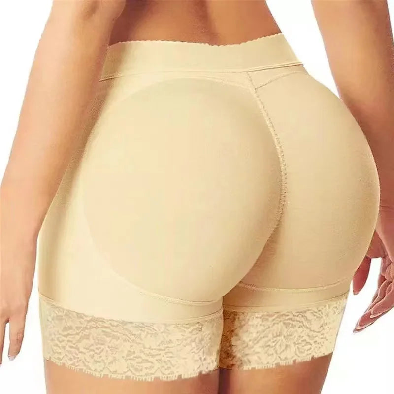Butt Lifting Pants for Women with Bottoming Butt Lifting Butt Puffing Fake Butt Underwear Body Shaping Flat Corners with Pads