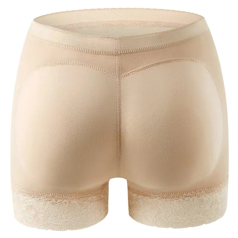 Butt Lifting Pants for Women with Bottoming Butt Lifting Butt Puffing Fake Butt Underwear Body Shaping Flat Corners with Pads