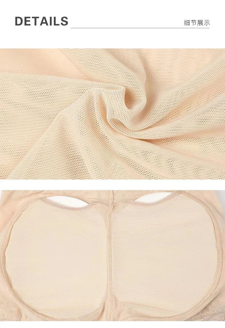 Butt Lifting Pants for Women with Bottoming Butt Lifting Butt Puffing Fake Butt Underwear Body Shaping Flat Corners with Pads