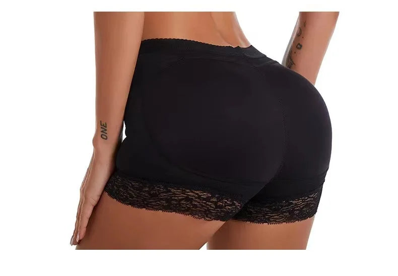 Butt Lifting Pants for Women with Bottoming Butt Lifting Butt Puffing Fake Butt Underwear Body Shaping Flat Corners with Pads