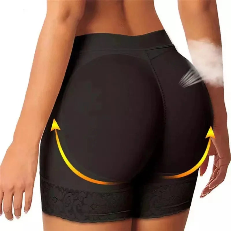 Butt Lifting Pants for Women with Bottoming Butt Lifting Butt Puffing Fake Butt Underwear Body Shaping Flat Corners with Pads