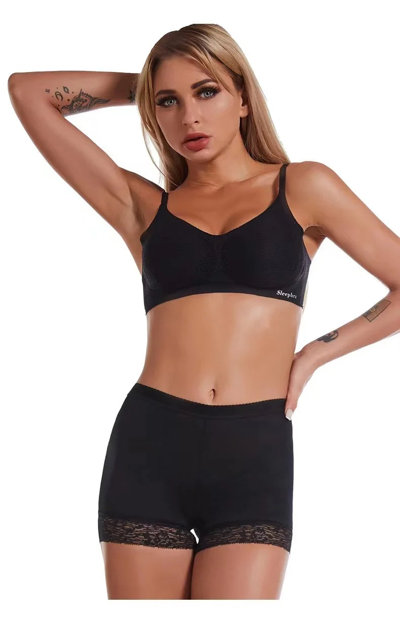 Butt Lifting Pants for Women with Bottoming Butt Lifting Butt Puffing Fake Butt Underwear Body Shaping Flat Corners with Pads