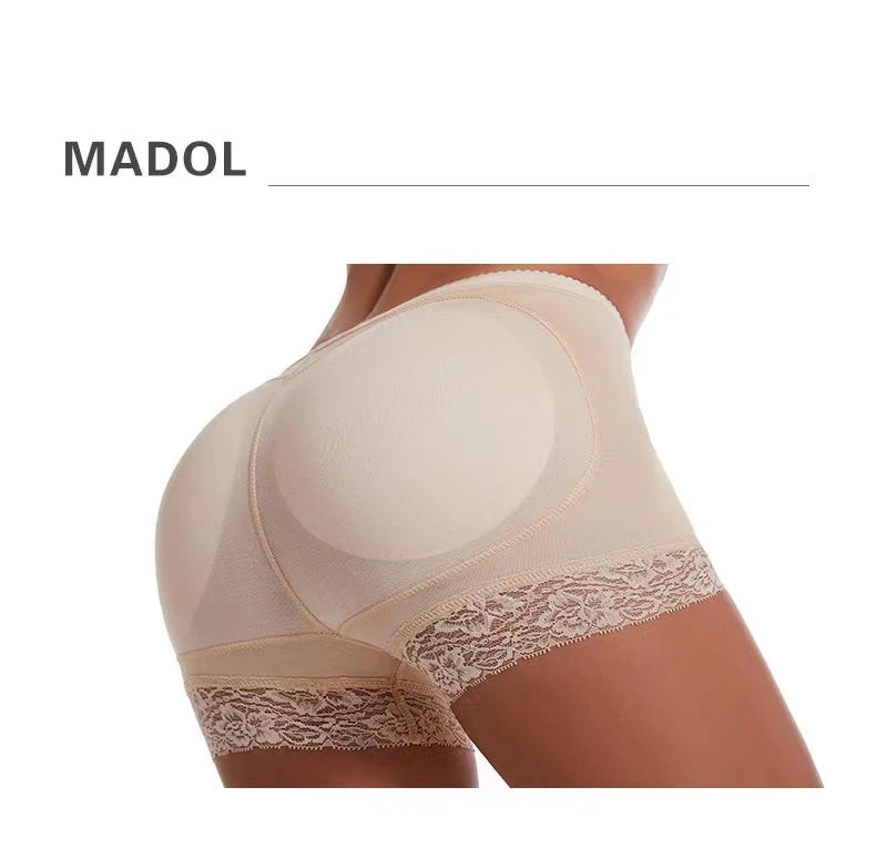 Butt Lifting Pants for Women with Bottoming Butt Lifting Butt Puffing Fake Butt Underwear Body Shaping Flat Corners with Pads