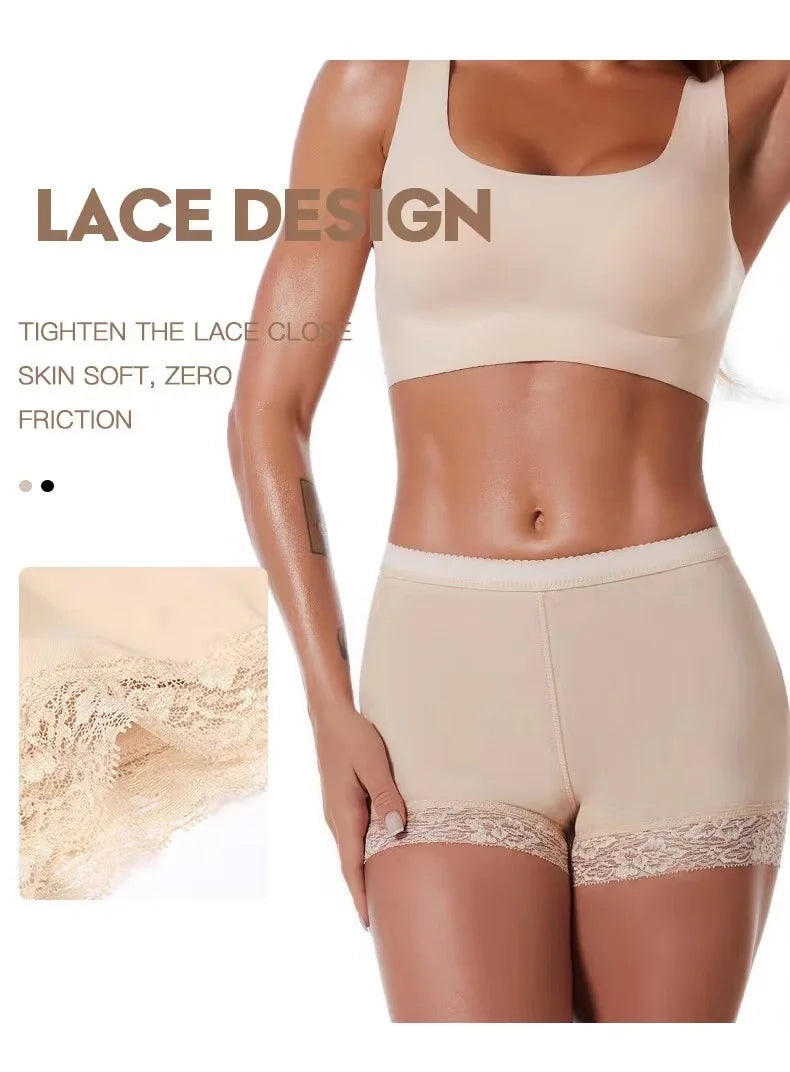 Butt Lifting Pants for Women with Bottoming Butt Lifting Butt Puffing Fake Butt Underwear Body Shaping Flat Corners with Pads