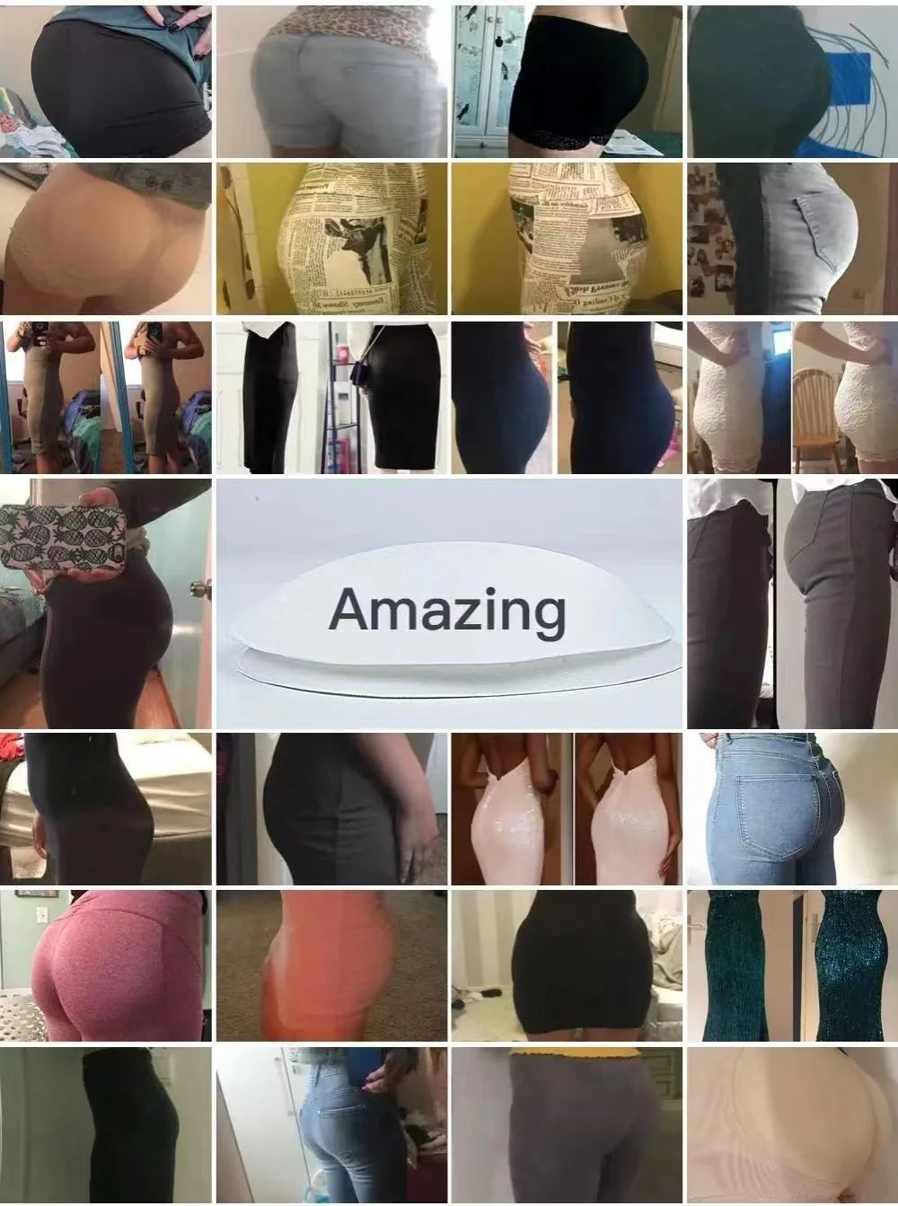 Butt Lifting Pants for Women with Bottoming Butt Lifting Butt Puffing Fake Butt Underwear Body Shaping Flat Corners with Pads